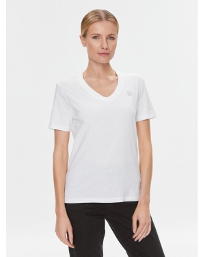 Calvin Klein Jeans T-Shirt Embro Badge J20J222560 Biały Regular Fit