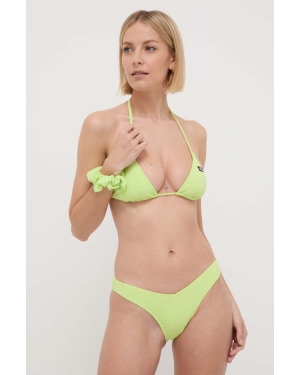Calvin Klein biustonosz kąpielowy kolor zielony lekko usztywniona miseczka KW0KW02394