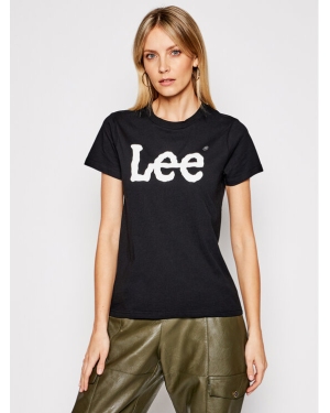 Lee T-Shirt Logo Tee L42UER01 112109467 Czarny Regular Fit