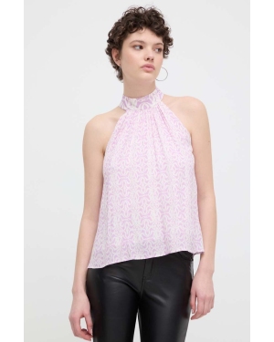 Desigual bluzka SOFÍA damska kolor fioletowy wzorzysta 24SWBW18