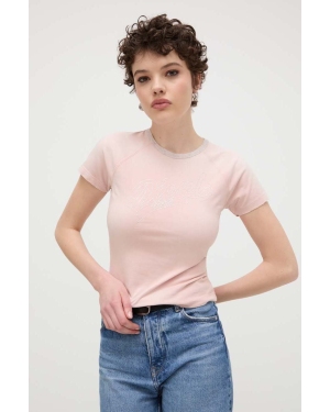Diesel t-shirt damski kolor różowy