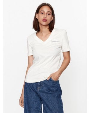 Calvin Klein Jeans T-Shirt J20J221429 Écru Regular Fit