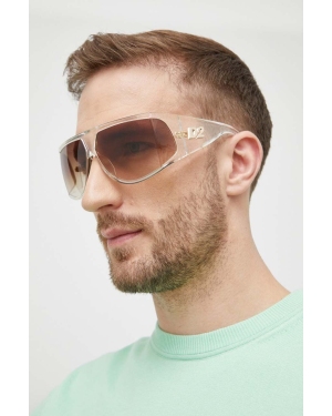 DSQUARED2 okulary przeciwsłoneczne męskie kolor transparentny D2 0124/S