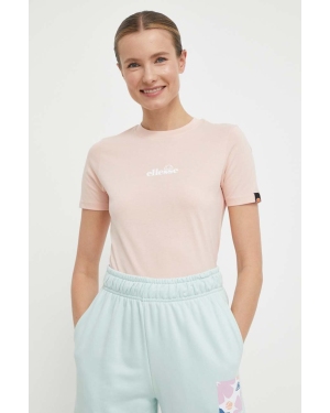 Ellesse t-shirt bawełniany Beckana Tee damski kolor różowy SGP16458