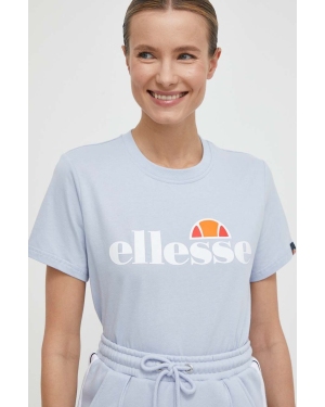 Ellesse t-shirt bawełniany Albany T-Shirt damski kolor niebieski SGV03237