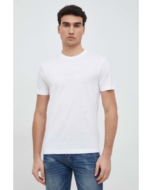Emporio Armani t-shirt bawełniany kolor biały z aplikacją 8N1TD2 1JGYZ