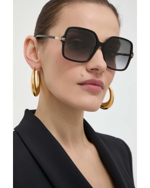 Gucci okulary przeciwsłoneczne damskie kolor czarny GG1448SA