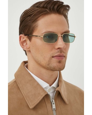 Gucci okulary przeciwsłoneczne męskie kolor złoty GG1457S