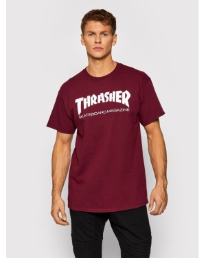 Thrasher T-Shirt Skatemag Bordowy Regular Fit