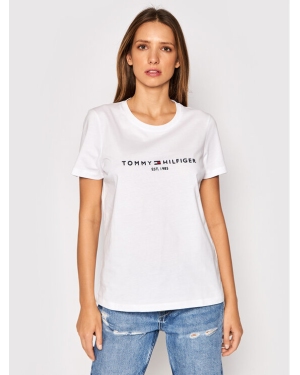 Tommy Hilfiger T-Shirt Heritage C-Nk WW0WW31999 Biały Regular Fit