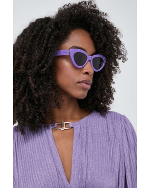 Guess okulary przeciwsłoneczne damskie kolor fioletowy GU7905 5280Y