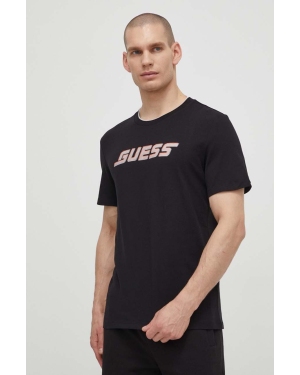 Guess t-shirt bawełniany EGBERT męski kolor czarny z nadrukiem Z4GI11 I3Z14
