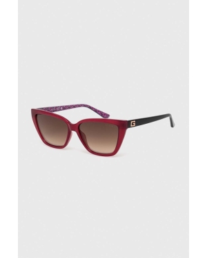 Guess okulary przeciwsłoneczne damskie kolor czerwony GU7919_5869G