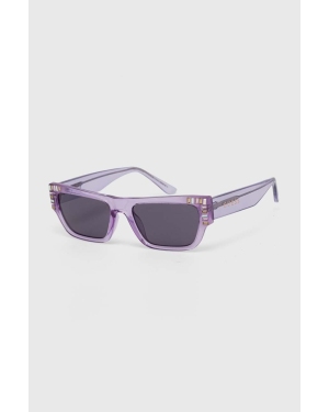 Guess okulary przeciwsłoneczne damskie kolor fioletowy GU7902_5380Y