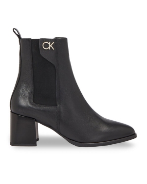 Calvin Klein Botki Almond Chelsea Boot W/Hw 55 HW0HW01814 Czarny
