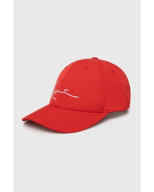 Karl Kani czapka z daszkiem kolor czerwony z aplikacją