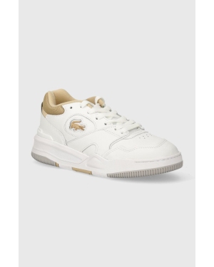 Lacoste sneakersy skórzane Lineshot Contrasted Collar Leather kolor biały 47SFA0057