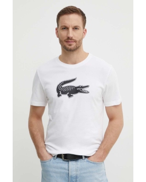 Lacoste t-shirt męski kolor beżowy