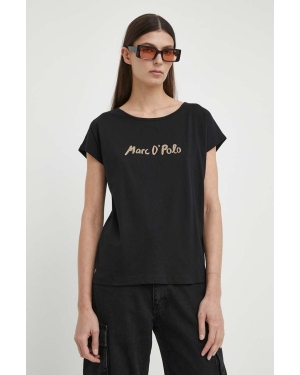 Marc O'Polo t-shirt bawełniany damski kolor czarny