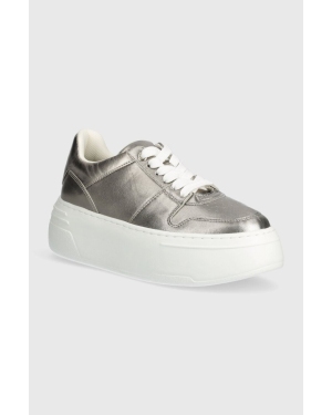 Marc O'Polo sneakersy skórzane kolor srebrny 40117043501134 NN2M3066