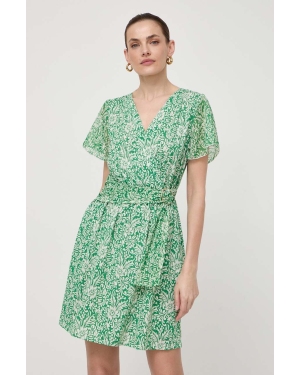 Morgan sukienka kolor zielony mini rozkloszowana