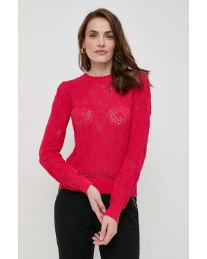 Morgan sweter bawełniany kolor czerwony lekki