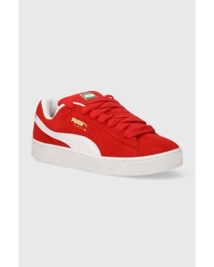 Puma sneakersy skórzane Suede XL kolor czerwony 395205
