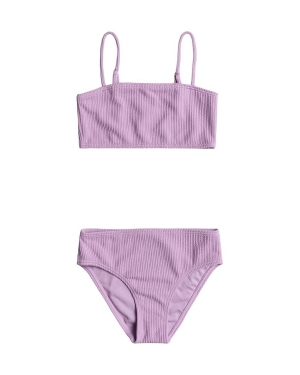 Roxy dwuczęściowy strój kąpielowy dziecięcy ARUBA RG kolor fioletowy