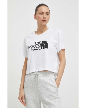 The North Face t-shirt bawełniany damski kolor biały NF0A87NAFN41