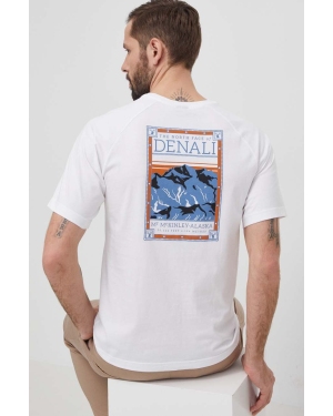 The North Face t-shirt bawełniany męski kolor biały z nadrukiem NF0A87NUFN41
