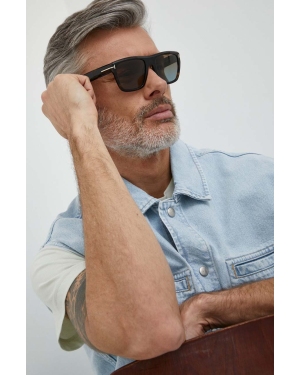 Tom Ford okulary przeciwsłoneczne męskie kolor brązowy FT1077_5552F