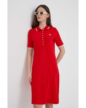 Tommy Hilfiger sukienka kolor czerwony mini prosta WW0WW41275