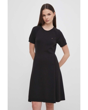 Tommy Hilfiger sukienka kolor czarny mini rozkloszowana WW0WW42461
