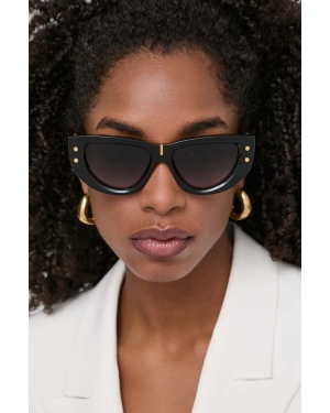 Balmain okulary przeciwsłoneczne damskie kolor czarny BPS-151A