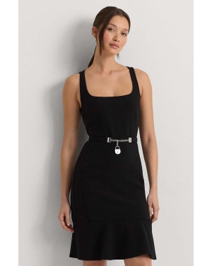Lauren Ralph Lauren sukienka kolor czarny mini prosta 250933462