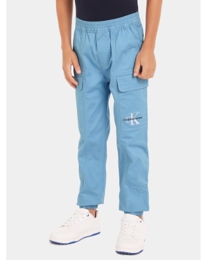 Calvin Klein Jeans Joggery IB0IB01675 Niebieski Regular Fit