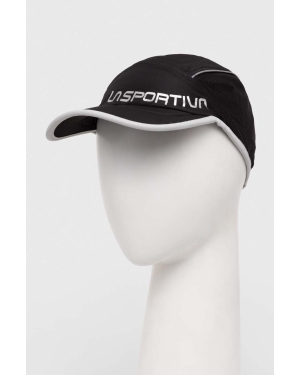 LA Sportiva czapka z daszkiem Shield kolor czarny z nadrukiem