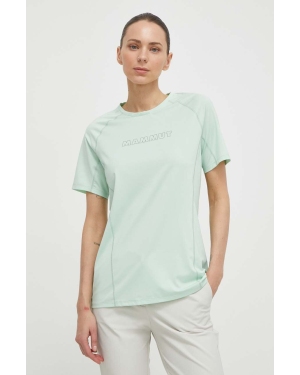 Mammut t-shirt sportowy Selun FL Logo kolor zielony
