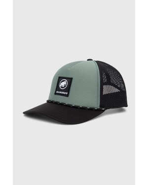 Mammut czapka z daszkiem Crag Logo kolor zielony z aplikacją