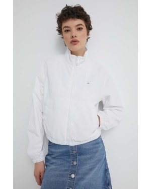 Tommy Jeans kurtka damska kolor biały przejściowa