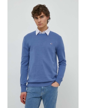 Tommy Jeans sweter bawełniany kolor niebieski DM0DM18895