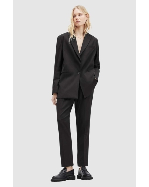 AllSaints spodnie NELLIE TROUSER damskie kolor czarny proste medium waist WT513Z