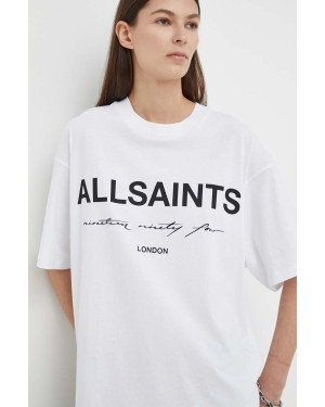 AllSaints t-shirt bawełniany HELIS CARLIE TEE damski kolor biały