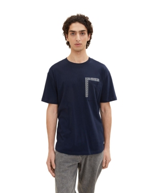 Tom Tailor Denim T-Shirt 1035589 Granatowy