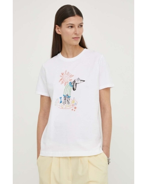 PS Paul Smith t-shirt bawełniany damski kolor biały