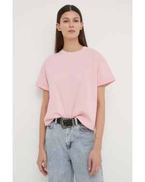 BA&SH t-shirt bawełniany ROSIE damski kolor różowy 1E24ROSI