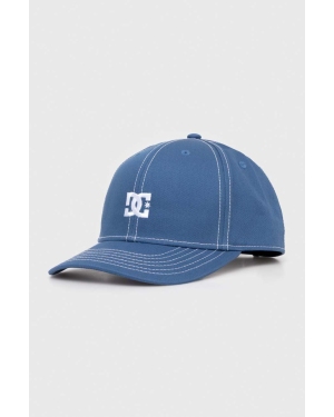 DC czapka z daszkiem bawełniana Star kolor niebieski z aplikacją ADYHA04197