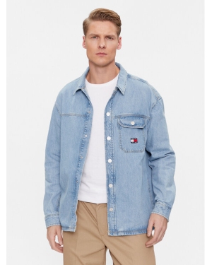 Tommy Jeans Koszula jeansowa Essential DM0DM18328 Niebieski Relaxed Fit