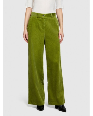 Sisley Spodnie materiałowe 453ULF040 Zielony Wide Leg