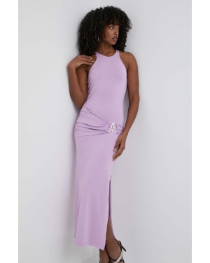 Patrizia Pepe sukienka kolor fioletowy maxi dopasowana 2A2756 J206